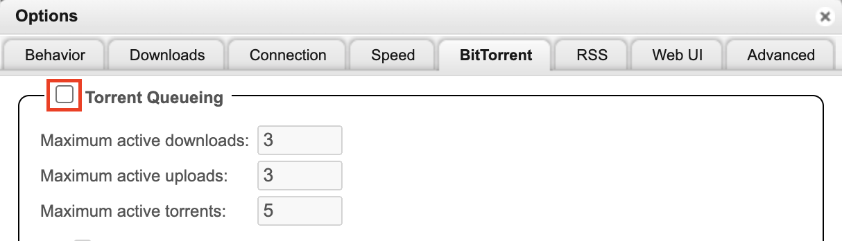 qBittorrent 队列