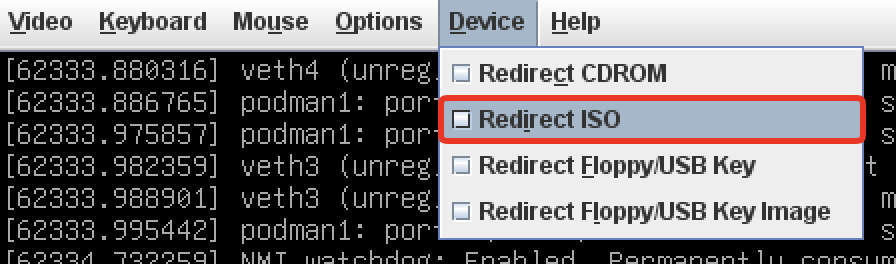 Mount ISO in IPMI KVM